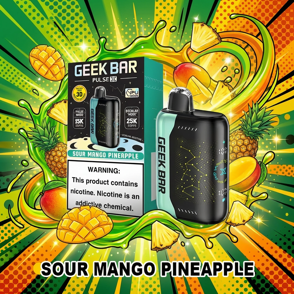 Geek Bar Pulse X Sour Mango Pineapple Device