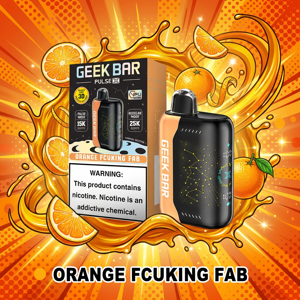 Geek Bar Pulse X Orange Fcuking Fab Device